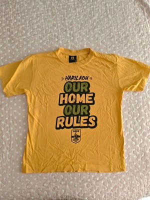 T-shirt Aris F.C. like new, size 6 years, black and yellow