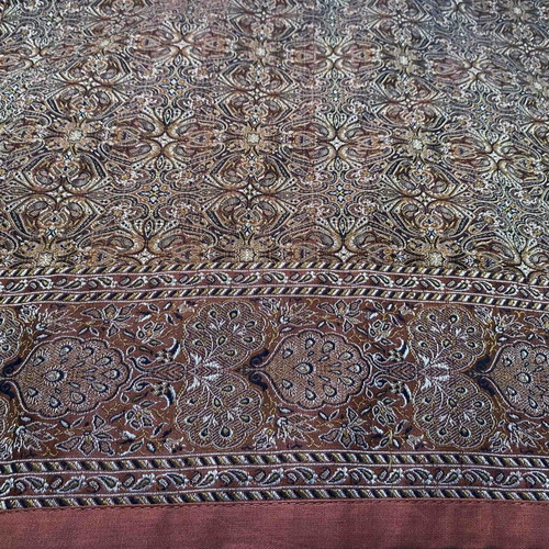 Collectible silk fabric like new 94×94 cm with oriental pattern