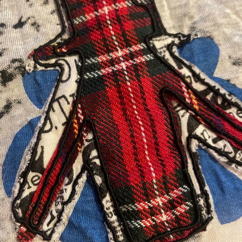 Elvis & Jesus dress Small like new with patchwork details