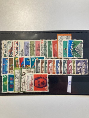 German stamps used, complete series 1970