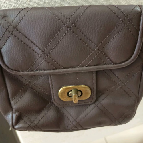 Brown crossbody bag with chain like new
