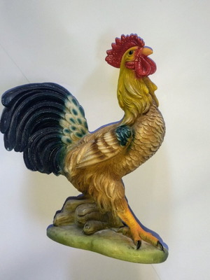 Vintage hand-painted ceramic decoration Italian made like new