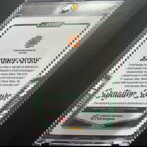 Antonis Fotsis Signature Series 2024-25 card new