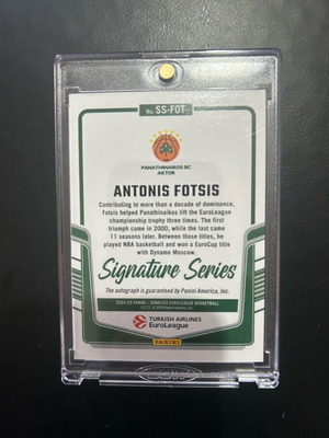 Antonis Fotsis Signature Series 2024-25 card new