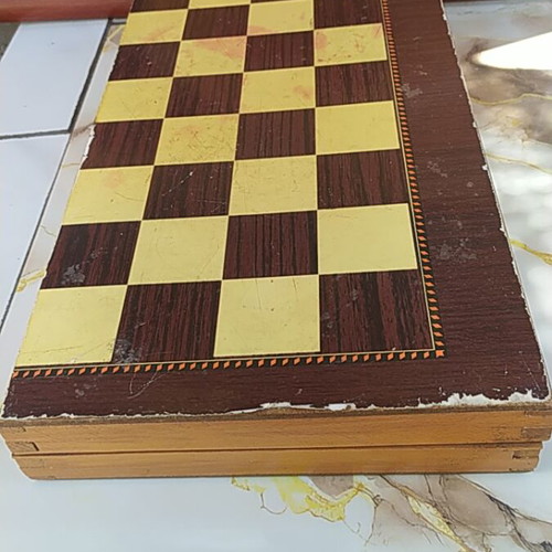 Wooden backgammon