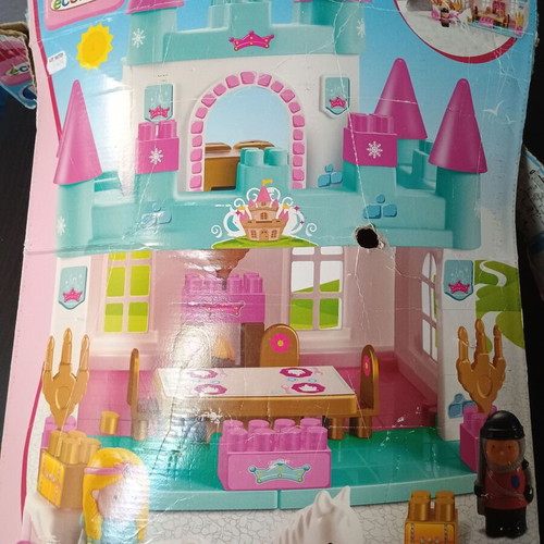 Abrick Ecoiffier Castle Building Blocks toy used