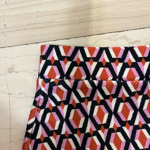 Sinsay skirt red with pattern and slit new, size S