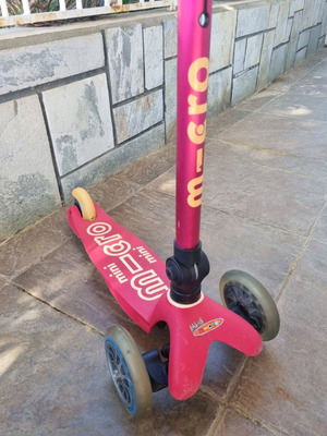 Micro Mini Foldable Deluxe παιδικό πατίνι σαν καινούργιο, κόκκινο αλουμίνιο