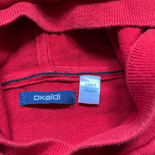 Okaidi kids hoodie like new, red, size 12 years/152 cm
