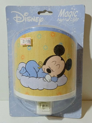 Mickey Mouse Magic Night Light new, European power 230V-50Hz