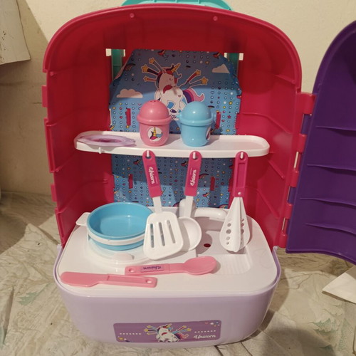 Mega Case Kitchen Set Bildo used, portable play station