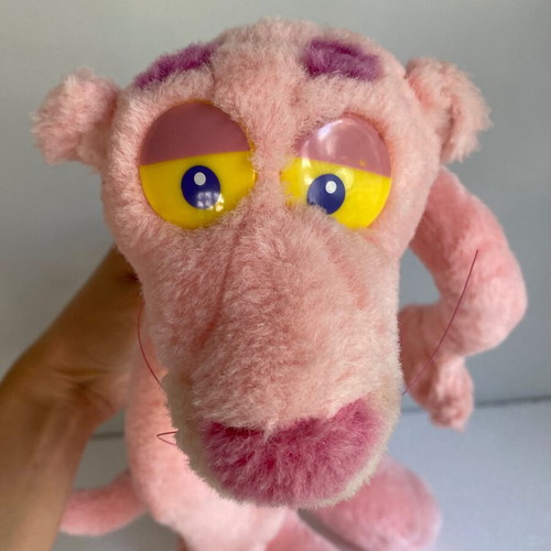 Pink Panther plush toy vintage 2000 used, 41 cm