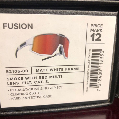 Bliz Fusión category 3 glasses like new, matt white and black frame