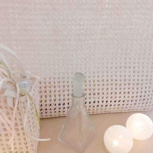 Baptism bag set like new, large straw bag and small pouch
