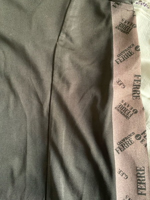 Gianfranco Ferré black T-shirt with logo stripes