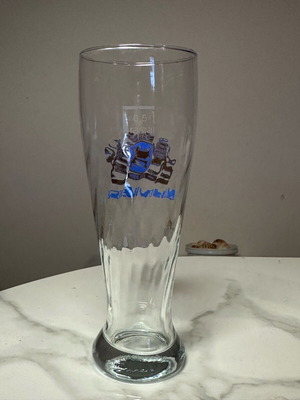 Collectible Löwen Weiss 0.5l beer glass used