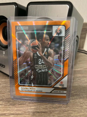 Isiaha Mike Orange 34/79 Donruss Partizan card like new