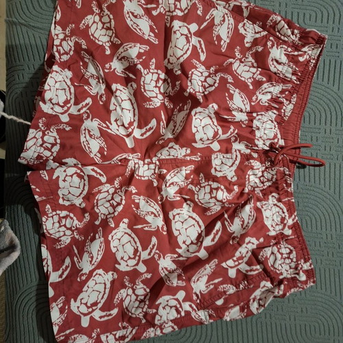M&S Marcs and Spencer men's swimwear like new, size L, white and red