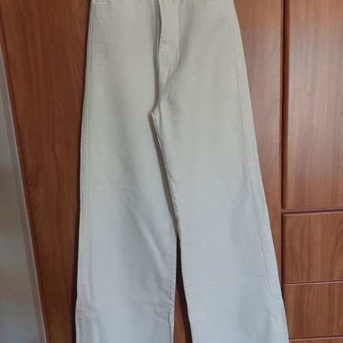 Stradivarius wide leg jeans like new, white, size 34