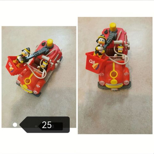 Disney fire truck figure used
