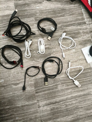 Комплект от 9 USB-A към type C кабела (различни дължини – бързо зареждане)
