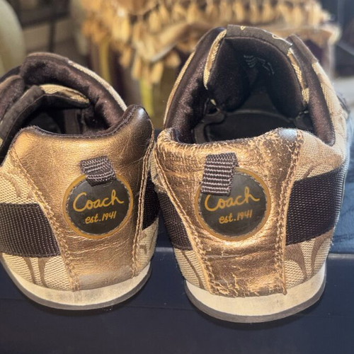 Coach Harmonie sneakers size 41, beige and brown