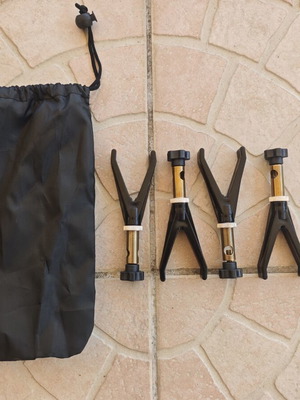 Fishing Rod Tripod Aluminum with Adjustable Legs and Carrying Case new