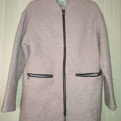 Bouclé outerwear used, pink, size XS