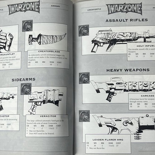 Warzone Dark Eden Mutant Chronicles Worlds at War Rulebook used