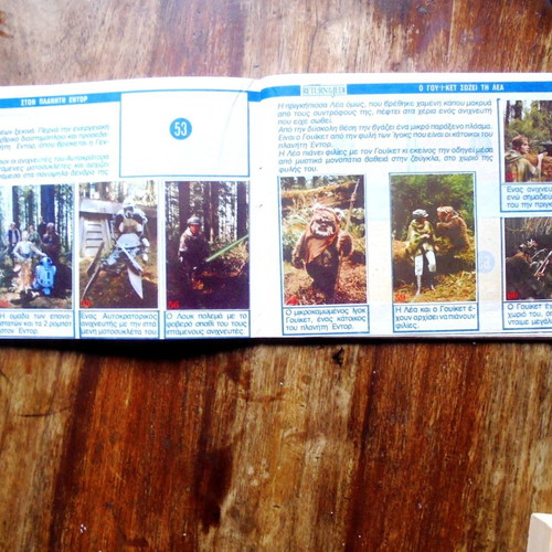Star Wars The Return of the Jedi sticker album used 1984