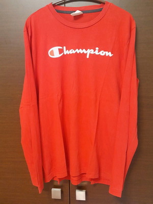 Μπλουζάκι Champion μεταχειρισμένο, εφηβικό medium, κόκκινο