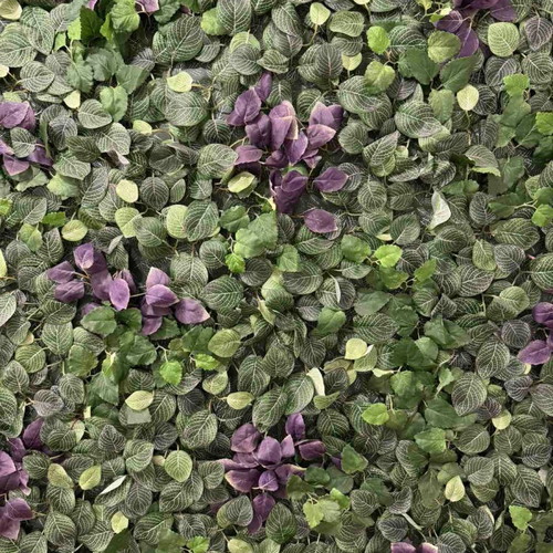 Decorative composition with artificial plant like new for indoor and outdoor use