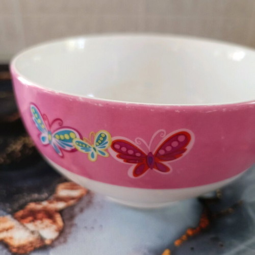Barbie cereal bowls used, set of 2 porcelain