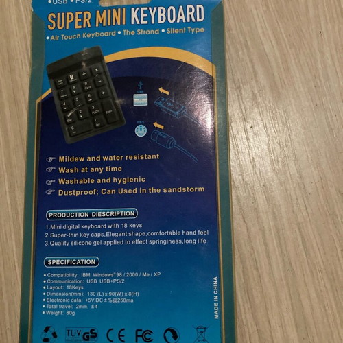 Number keypad new for desktop and laptop computers