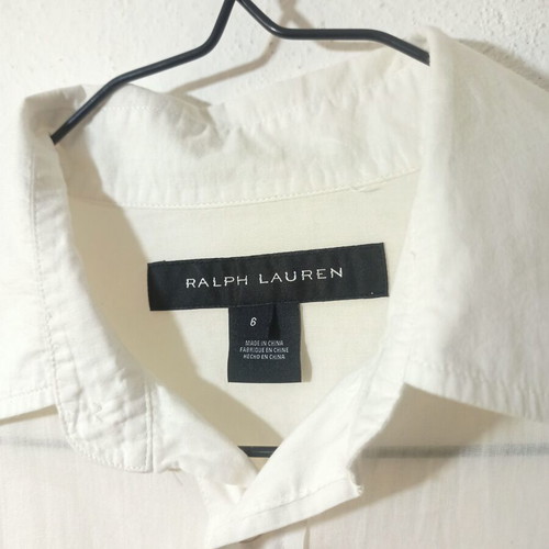 Vintage Ralph Lauren white shirt size S, like new, 100% cotton