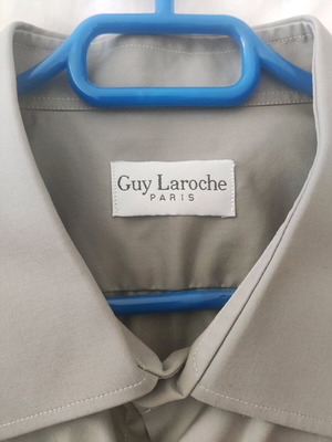 Πουκάμισο αντρικό βαμβακερό Guy Laroche γκρι, σαν καινούργιο, μέγεθος 4XL