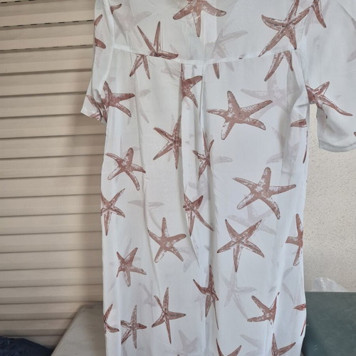 Tunic shirt like new, size M, white and beige