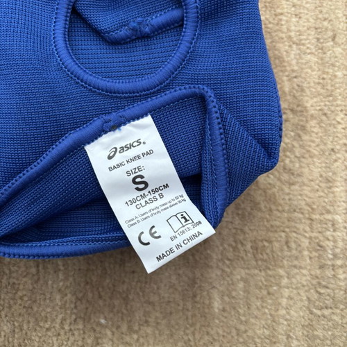 Asics Basic Knee Pad used, size S, blue