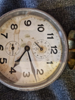 Peter Germany vintage alarm clock partially working, used