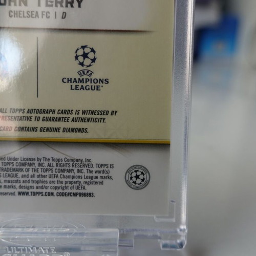 Topps Reverence John Terry Crowned Legend Jewel Autograph Relic card like new