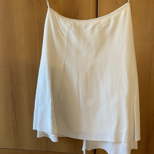 Tuzzi Linen Asymmetrical Skirt new, black and white