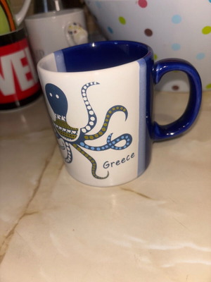 Ceramic mug commemorative Greece like new