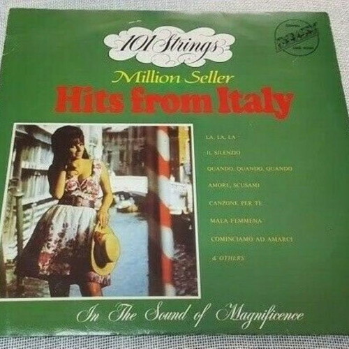 101 Strings Million Seller Hits From Italy LP used, pop
