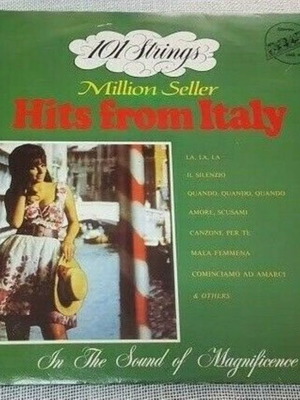 101 Strings Million Seller Hits From Italy LP used, pop