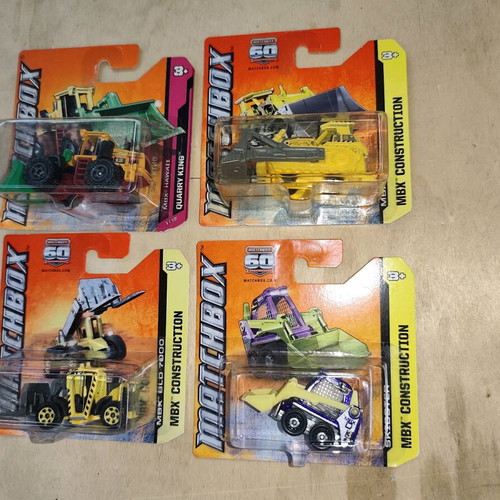 Set of 4 new sealed Matchbox construction vehicles
