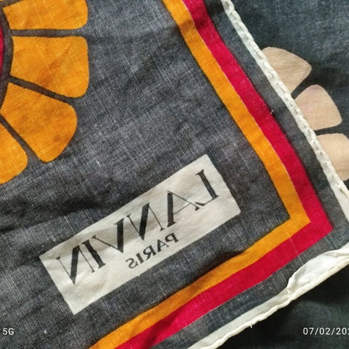 Lanvin silk cotton scarf multicolor like new