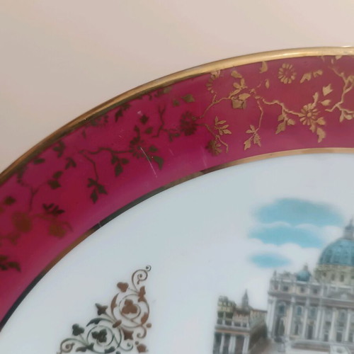 Vintage decorative plate Bavaria Germany Rome 25cm like new