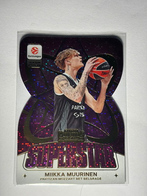Miika Muurinen 2025 Euroleague Contenders Superstar Diecut card like new