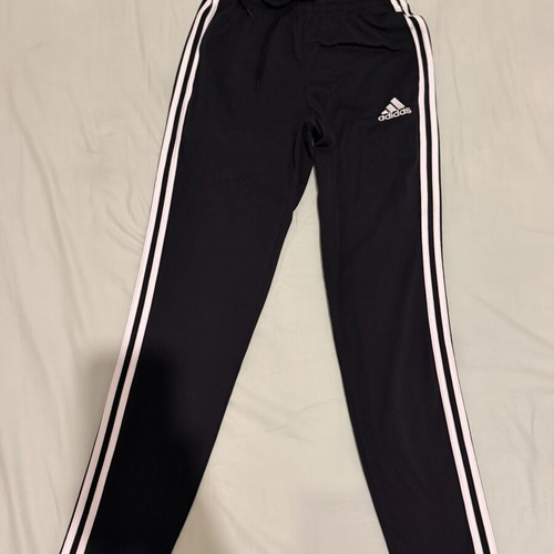 Adidas men's tracksuit pants new with tag, black with white stripes