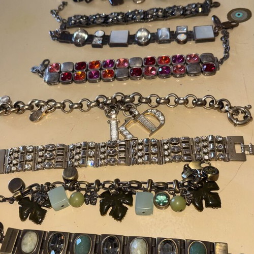 Dyrberg/Kern vintage bracelets set of 9 like new, multicolor